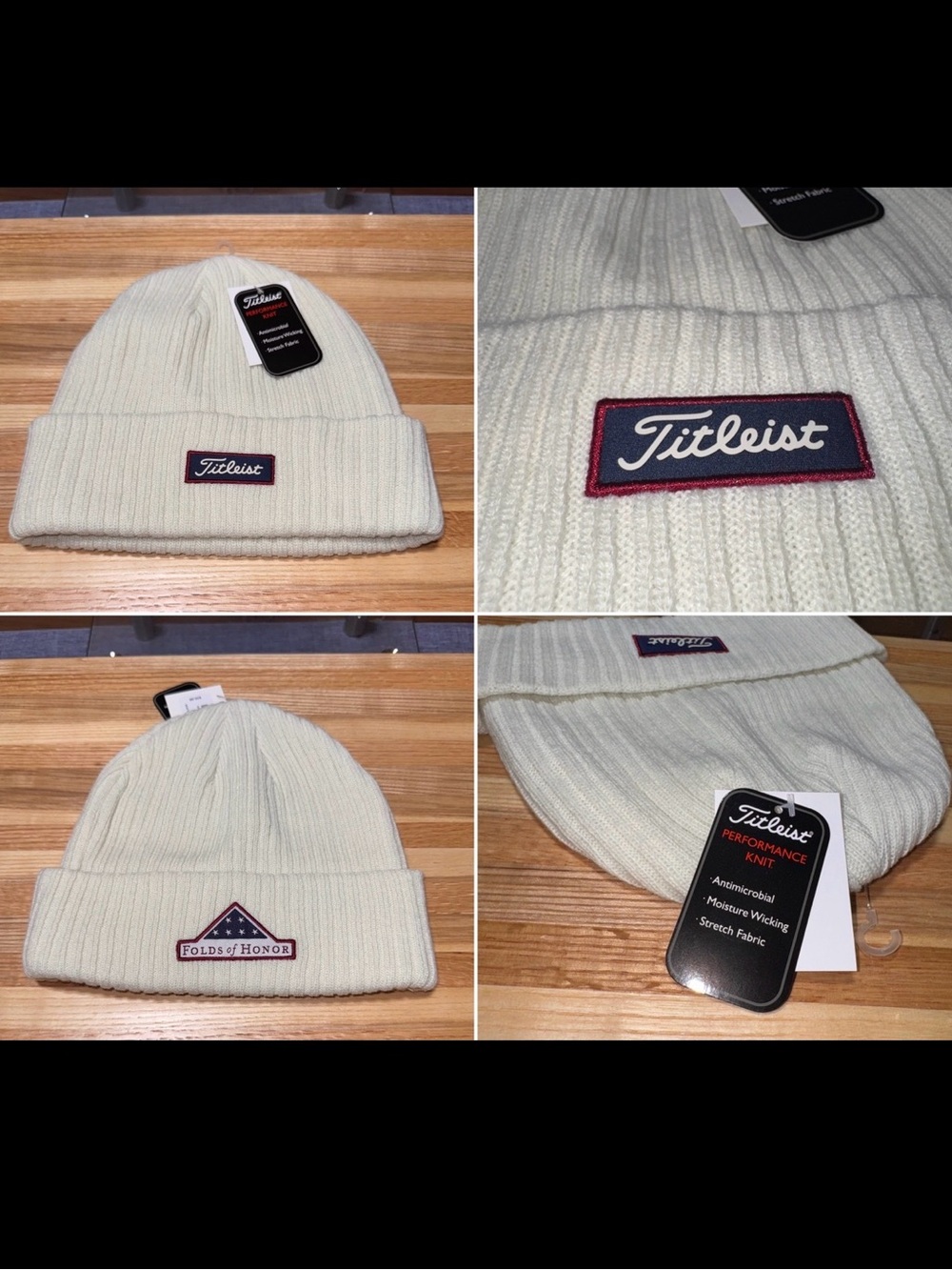 NEW Titleist Folds of Honor USA Military Golf Beanie Hat NWT